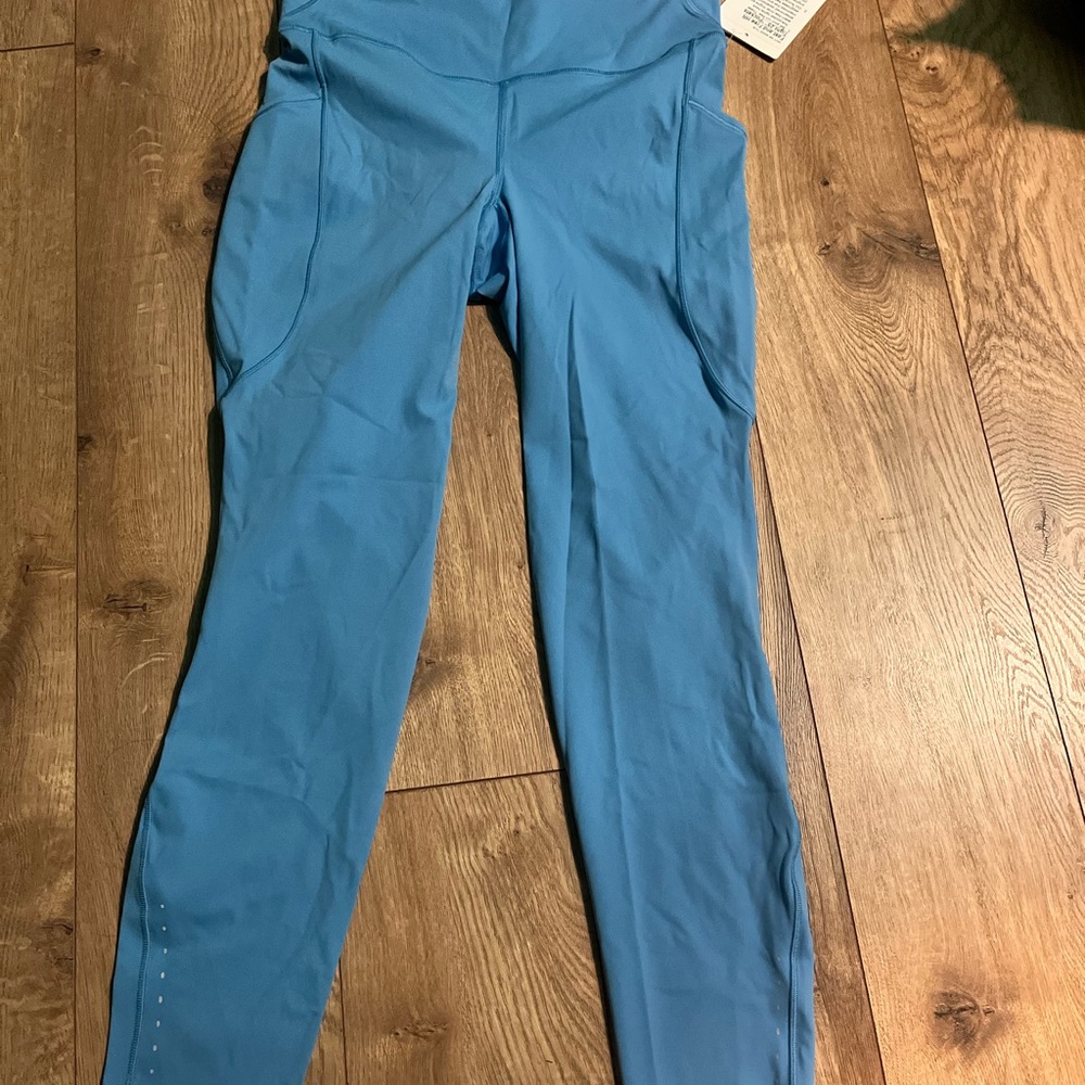 lululemon athletica fast and free Blue tights new with tag size 6